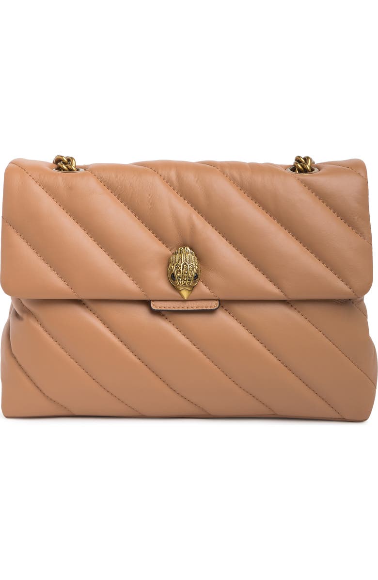 Kurt Geiger London KURT GEIGER Leather Large Soho Shoulder Bag, Main, color,