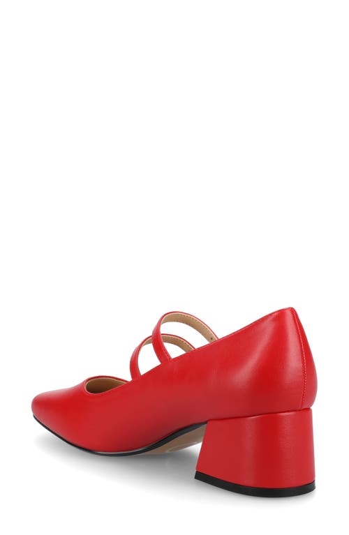 Shop Journee Collection Nally Mary Jane Pump In Red