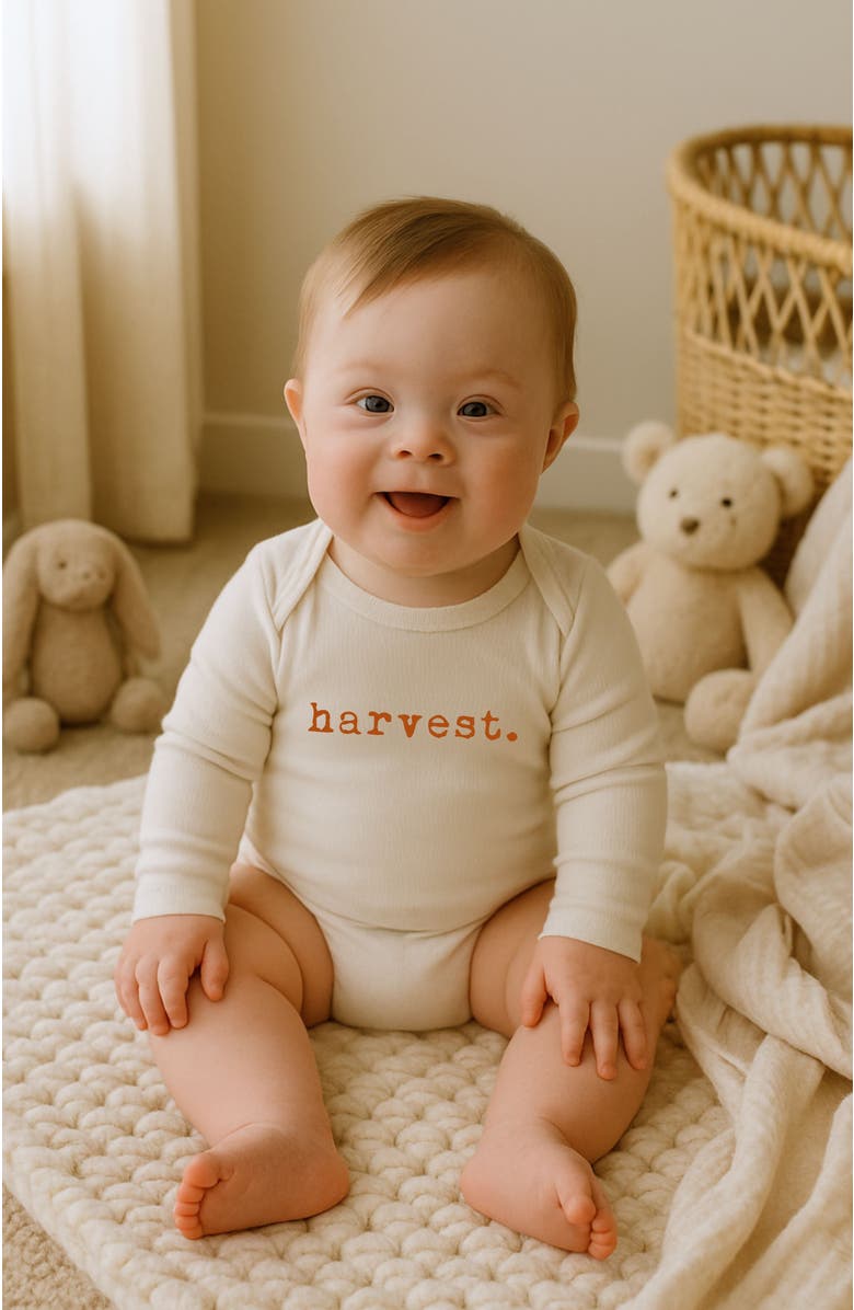 Tenth & Pine Harvest - Organic Long Sleeve Baby Bodysuit, Alternate, color, 