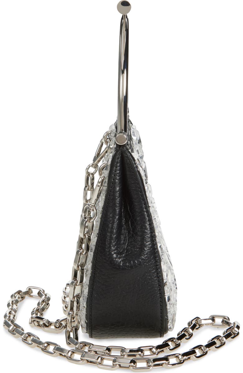 McQueen Mini T-Bar Crossbar Leather Handbag, Alternate, color,