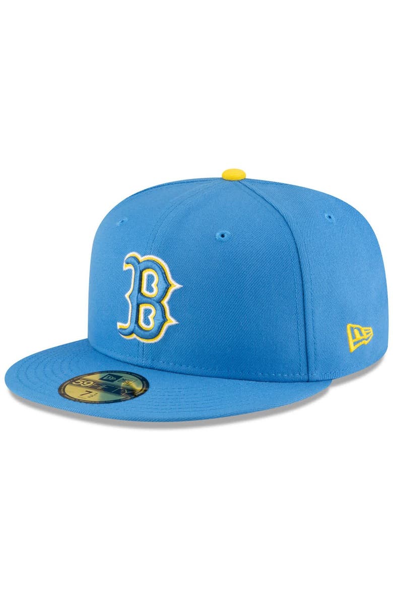 New Era Men's New Era Light Blue Boston Red Sox 2025 MLB Postseason Side Patch 59FIFTY Fitted Hat, Alternate, color,