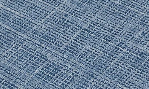 Mariposa Faux Grasscloth Signature Coaster Set In Blue