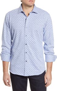 Bugatchi Regular Fit Knit Button-Up Shirt