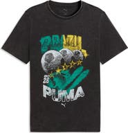 PUMA Fanpack '90s Bespoke Brazil Cotton Graphic T-Shirt