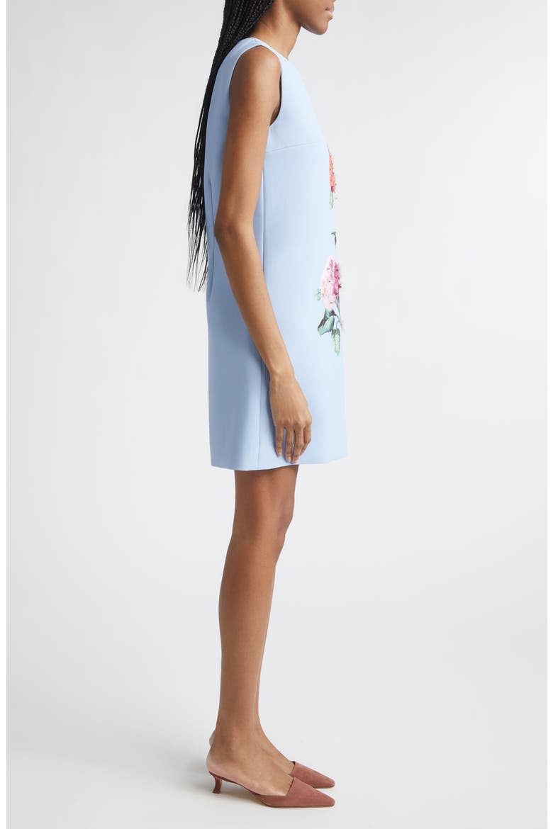 Hydrangea Embroidered Sleeveless Shift Minidress, Alternate, color, CLOUDY BLUE MULTI