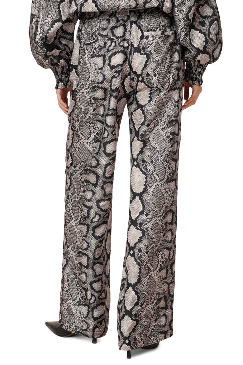Snakeskin Print Charli Pants, Alternate, color, FLOW ECRU WHITE