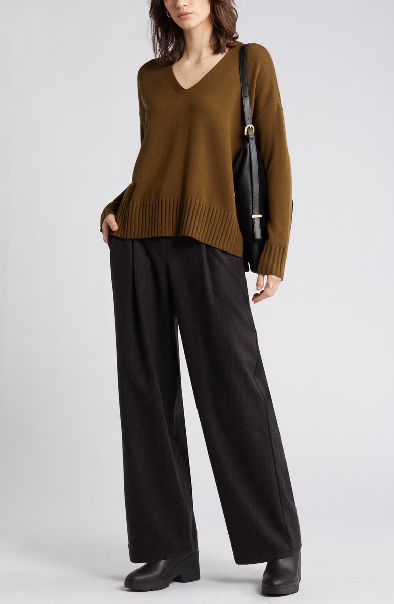 Eileen Fisher Boxy Merino Wool Sweater, Main, color, 