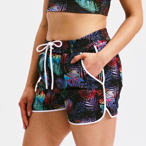 Tomboyx High Waist Swim 2.5-inch Board Shorts In Multi