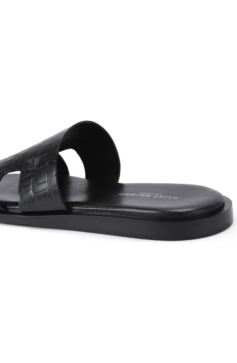 Kurt Geiger London Bond Cutout Slide Sandal, Alternate, color, Charcoal