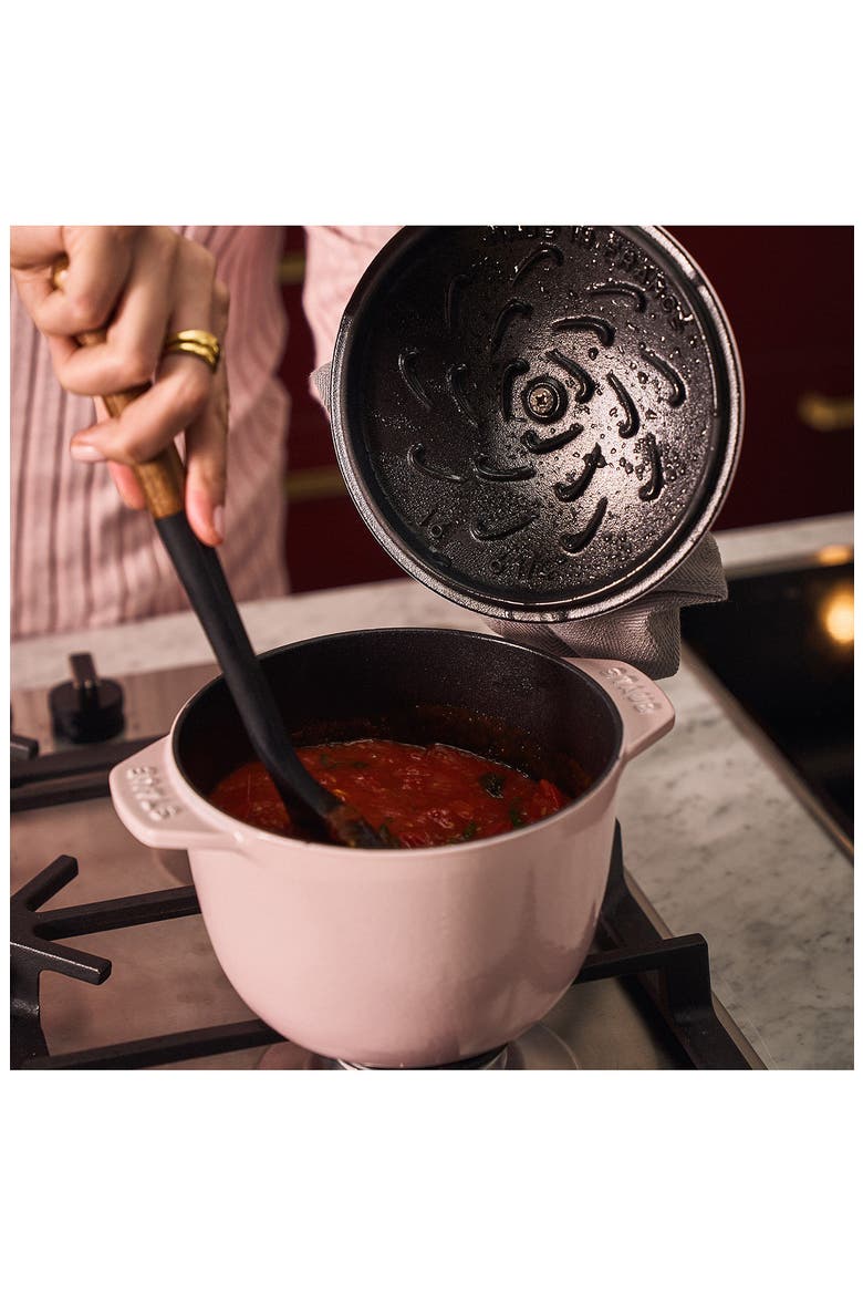 1.5-Quart Enameled Cast Iron Petite French/Dutch Oven, Alternate, color, PEONY PINK