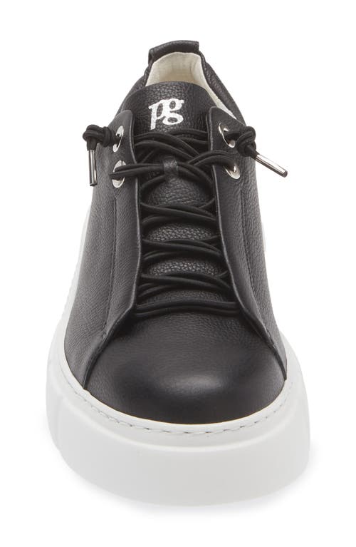 Paul Green Abbey Sneaker In Black Leather