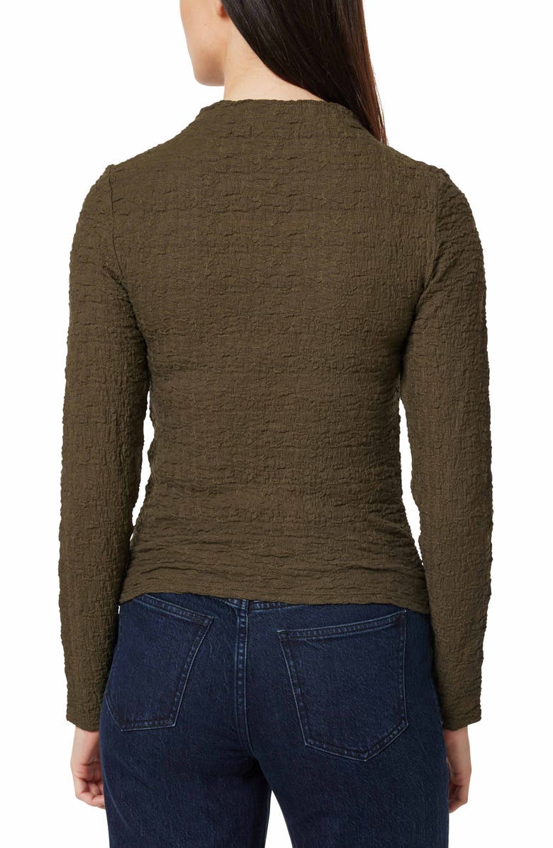 Habitual Texture Mock Neck Top, Alternate, color, Grape Leaf