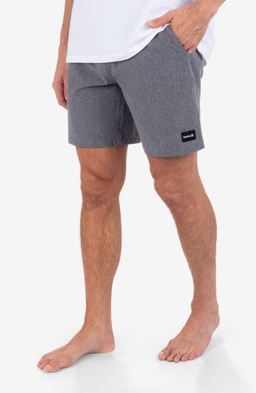 Hurley Phantom 18 Walkshort In Black Heather In Blue
