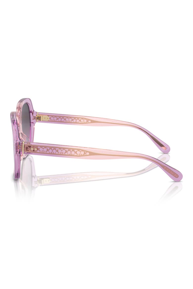 54mm Square Gradient Sunglasses, Alternate, color, PINK GRADIENT