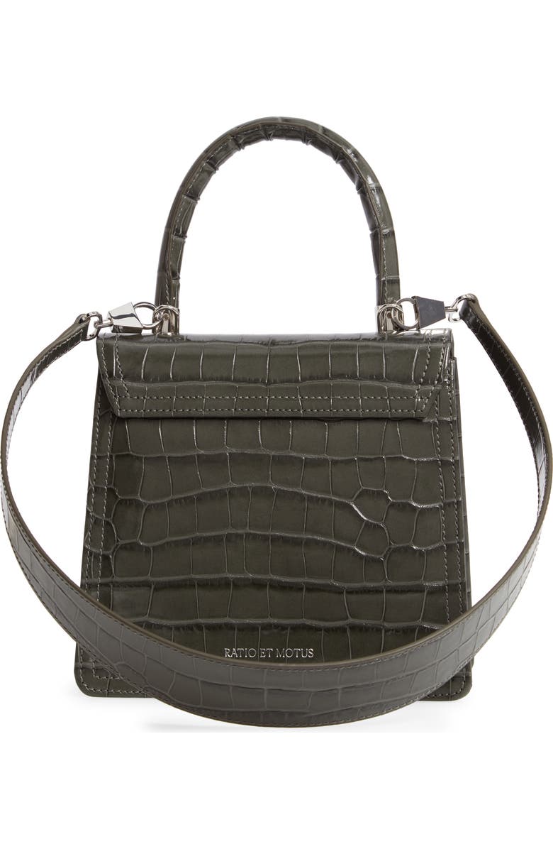 Ratio et Motus Lady Croc Embossed Leather Top Handle Bag, Alternate, color,