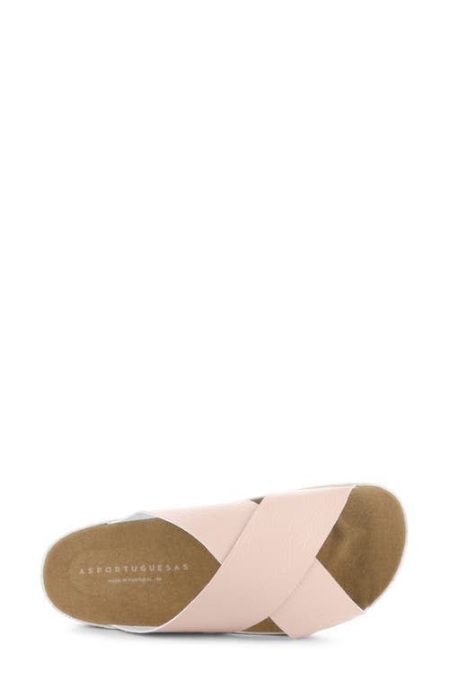 Asportuguesas By Fly London Cross Slide Sandal In Pink