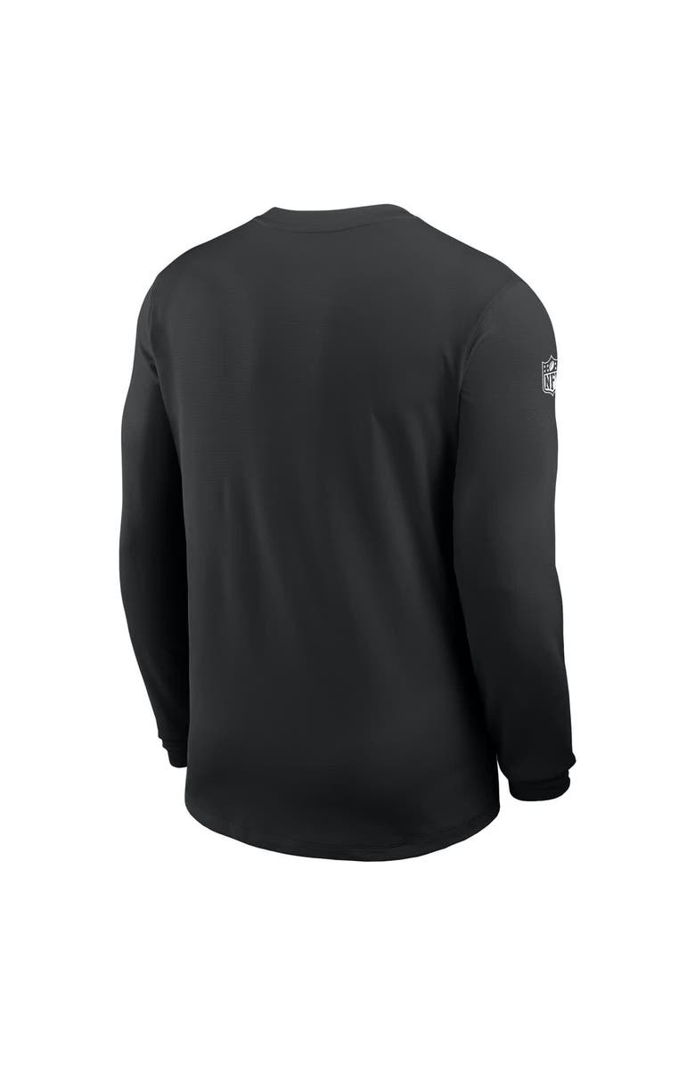Nike Men's Nike Black Las Vegas Raiders Sideline Coach UV Performance Long Sleeve T-Shirt, Alternate, color, Black