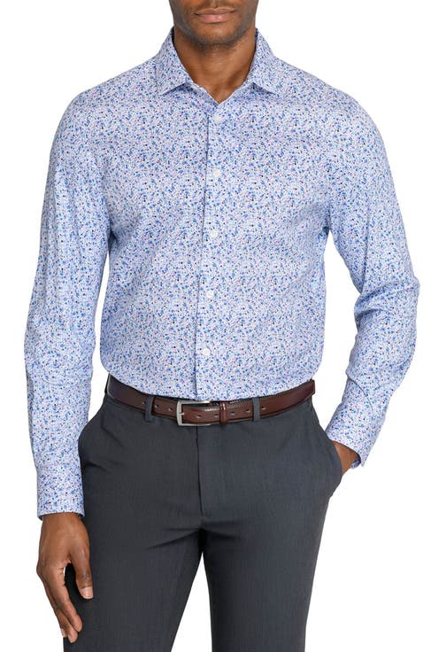 Slim Fit Wildflower Reworked Cotton Dress Shirt