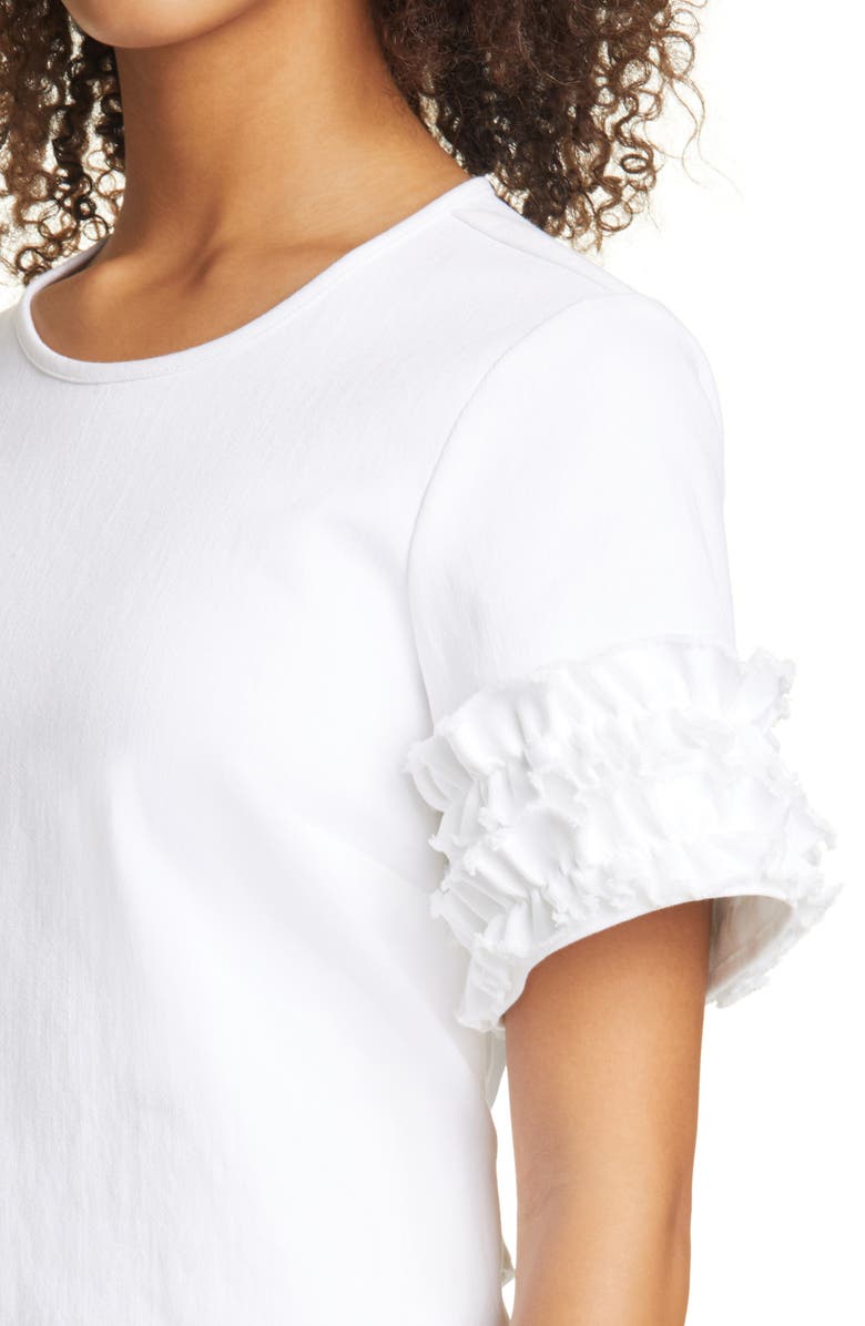 Cinq à Sept Easton Tie Waist Denim Shift Dress, Alternate, color, 