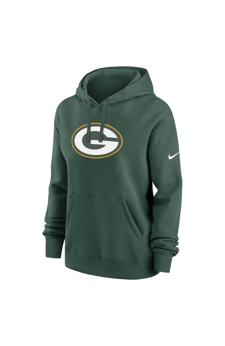 Nike Women's Nike Green Green Bay Packers Club Fleece Pullover Hoodie, Alternate, color, Green