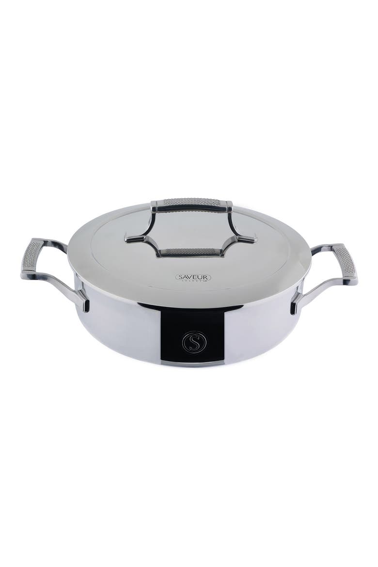 SELECTS 3qt. Sauteuse with Lid, Main, color, STAINLESS STEEL