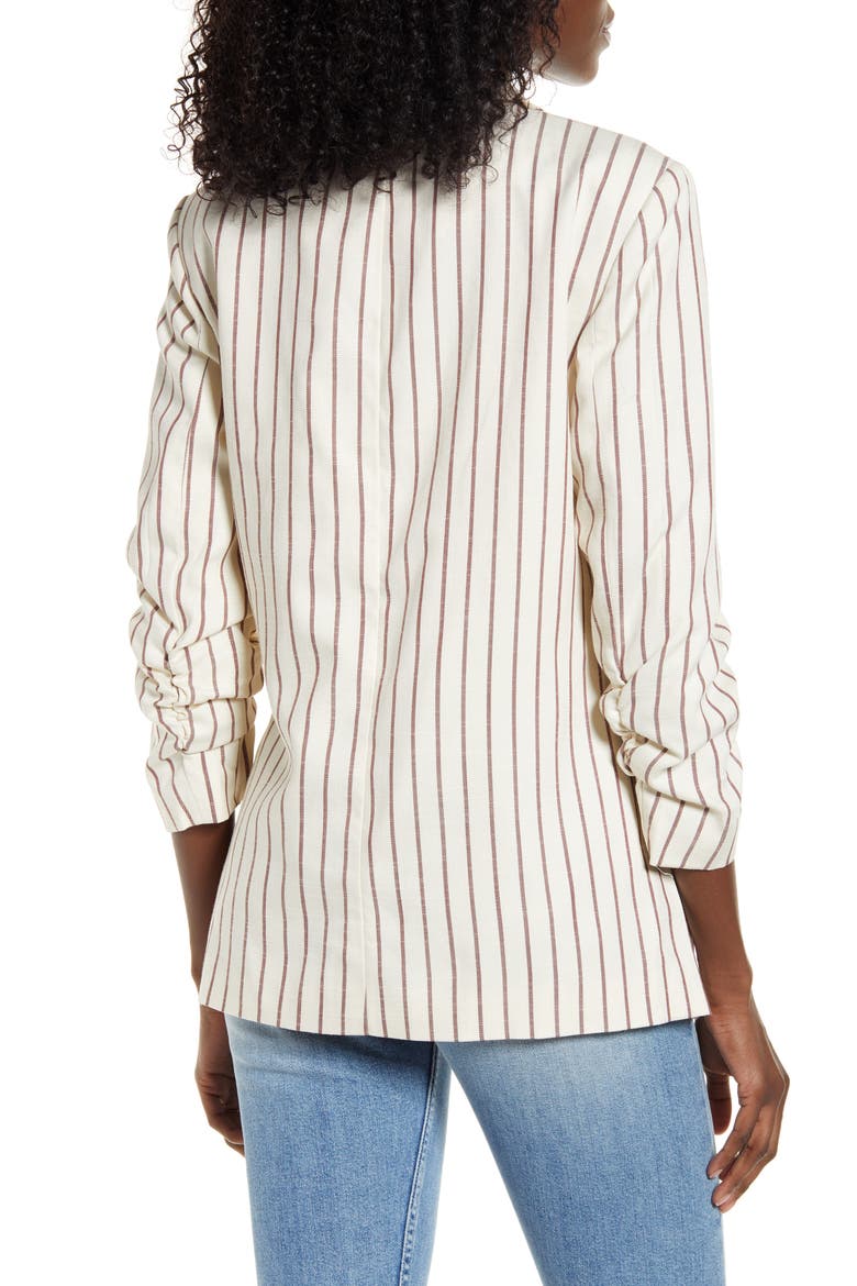 Nellilaja Stripe Blazer, Alternate, color, SABLE
