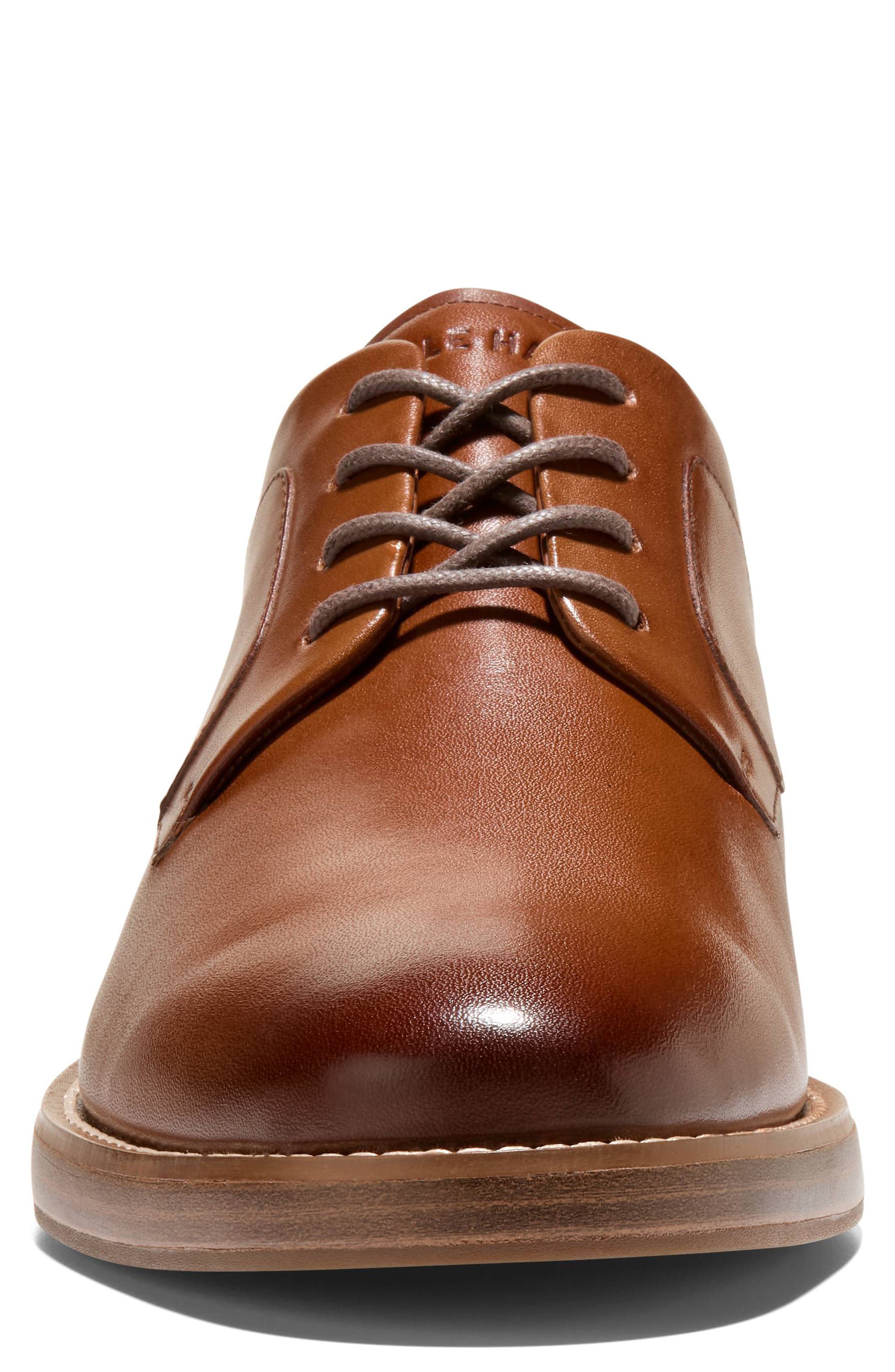 Grand Neoclassic Plain Toe Derby, Alternate, color, BRITISH TAN/ITALIAN NATURAL