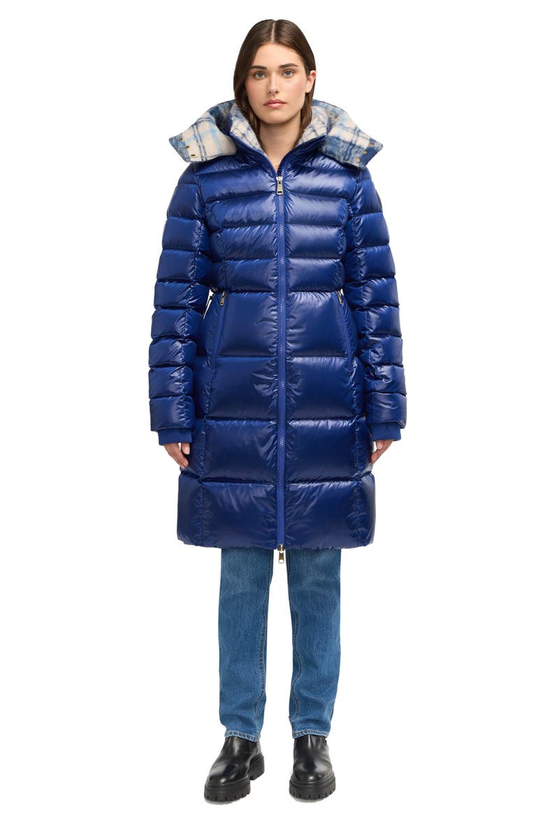Scotch & Soda Willemina Quilted Duck Coat, Alternate, color, Saphire