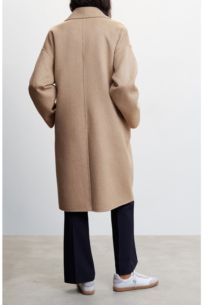 Oversize Double Breasted Wool Blend Coat, Alternate, color, MEDIUM BROWN