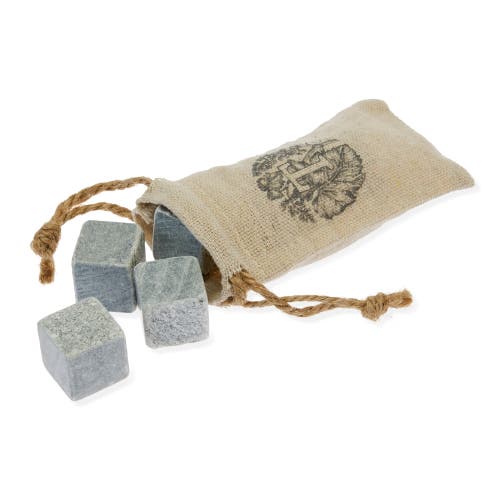 Twine Glacier Rock Cooling Stones Set Of 6 In Grey