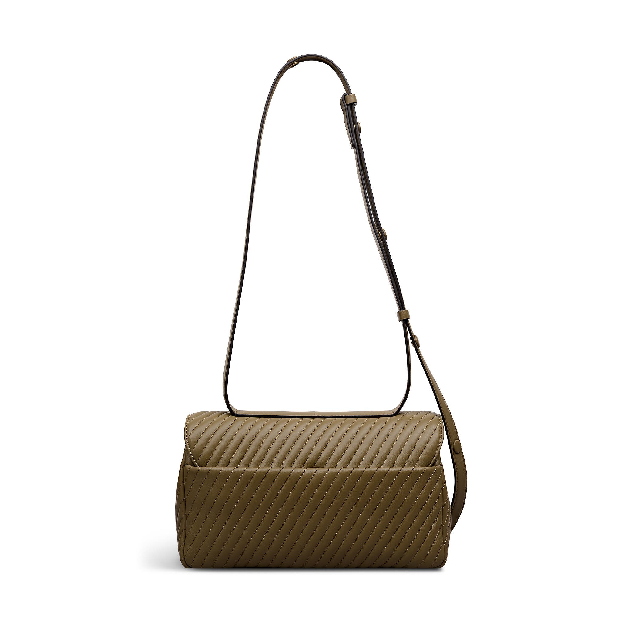 The Belsize - Quilt Medium Flapover Crossbody Bag, Alternate, color, Acorn