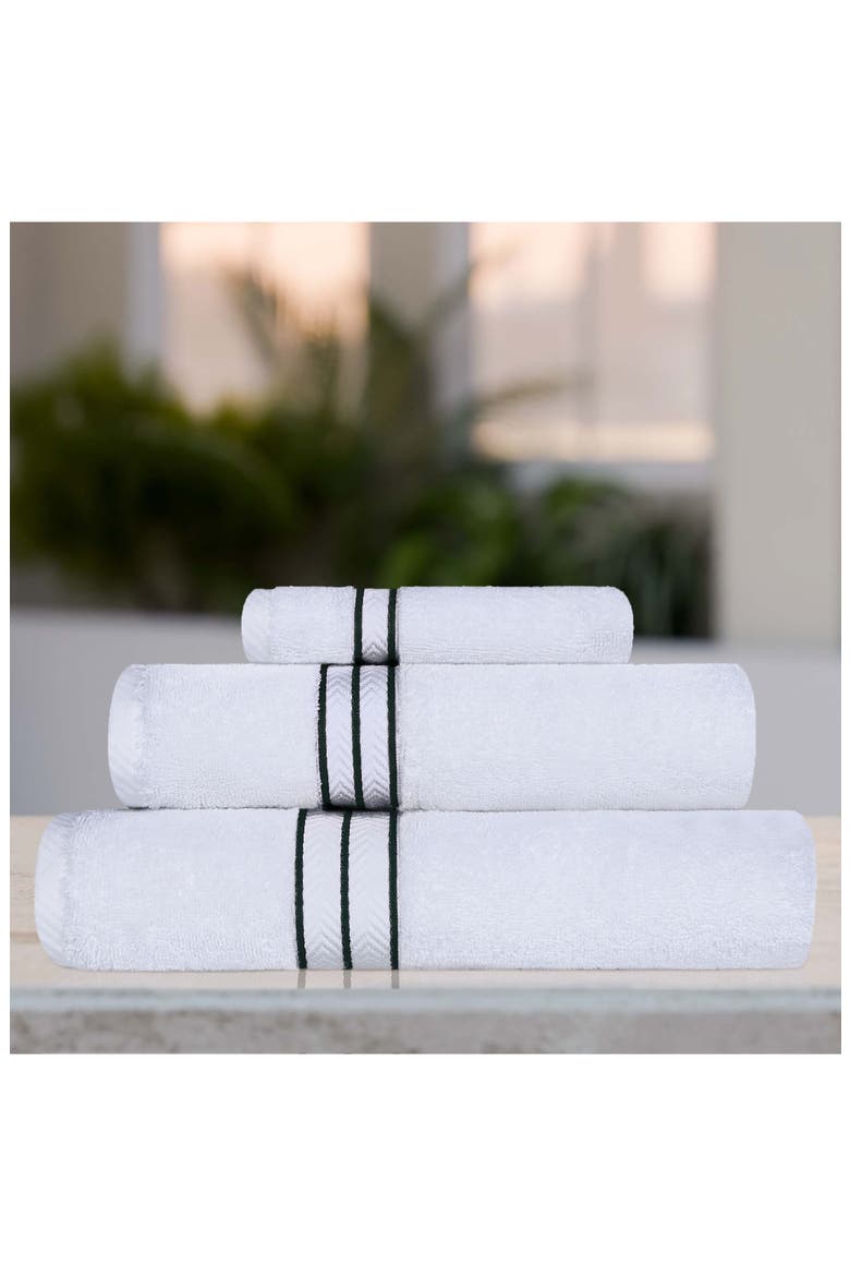 3-Piece Turkish Cotton Towel Set, Alternate, color, TEAL