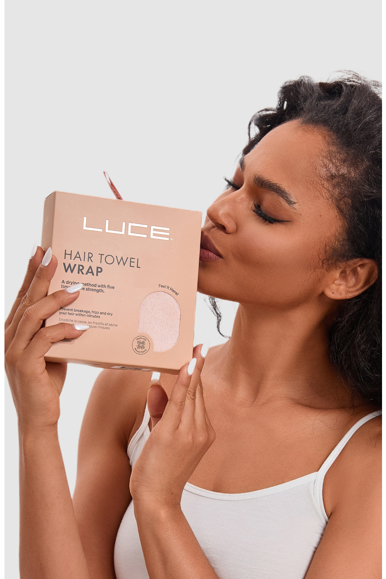Adjustable Hair Towel Wrap - Eco-Friendly and Ultra-Absorbent, Alternate, color, PINK