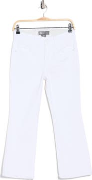 Democracy Scallop Hem Crop Flare Jeans