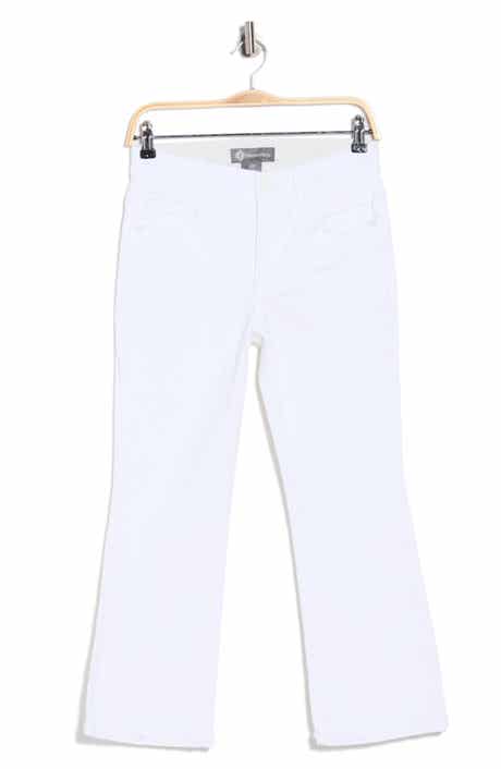 Democracy Scallop Hem Crop Flare Jeans