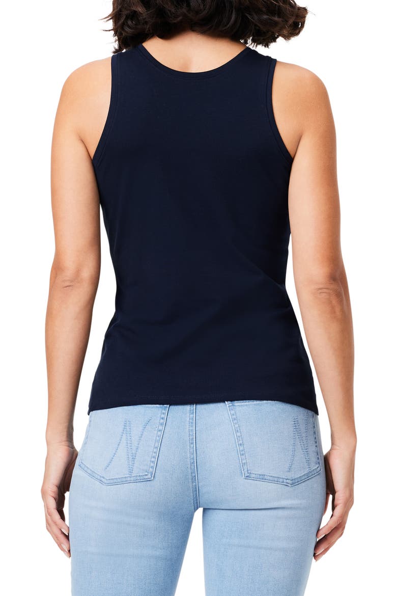 Perfect High Neck Tank, Alternate, color, DARK INDIGO