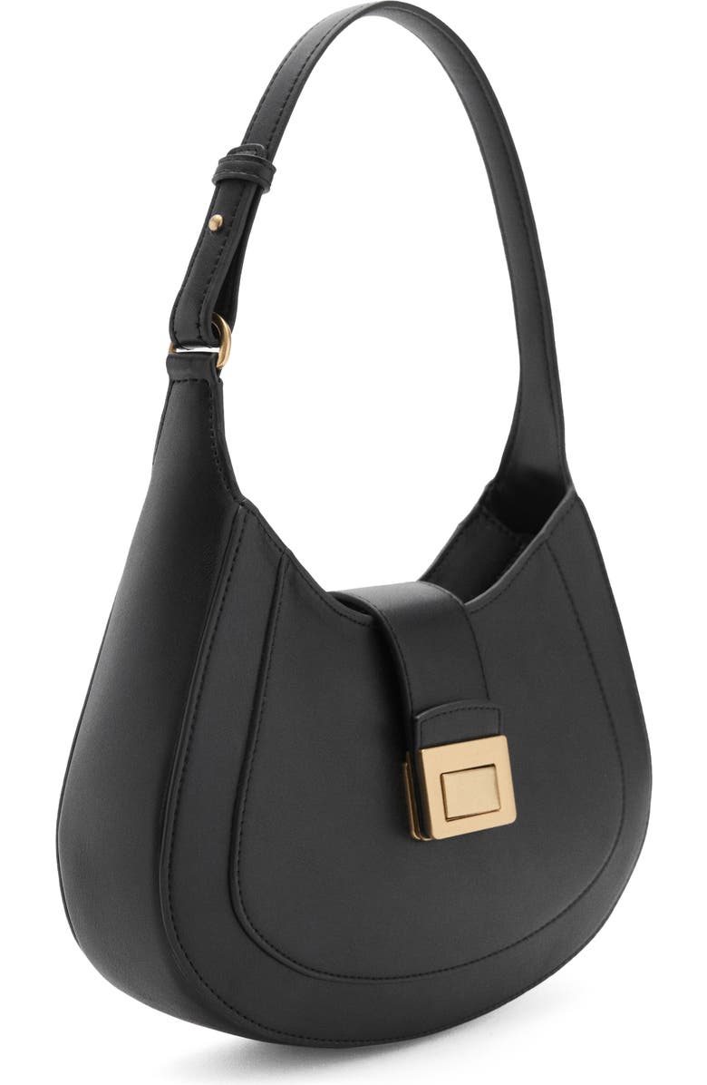 MANGO Faux Leather Shoulder Bag, Alternate, color,