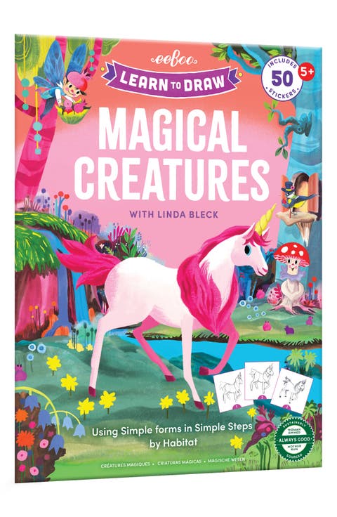 'Magical Creatures' Learn To Draw Activity Book