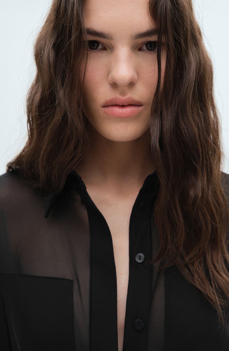 MANGO Long Sleeve Jumpsuit, Alternate, color, 