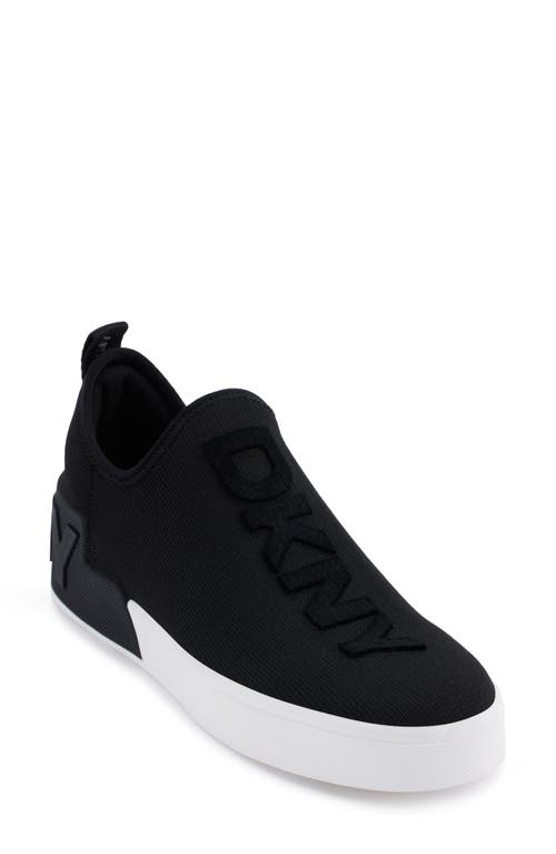 Dkny Maize Knit Sneaker In Black