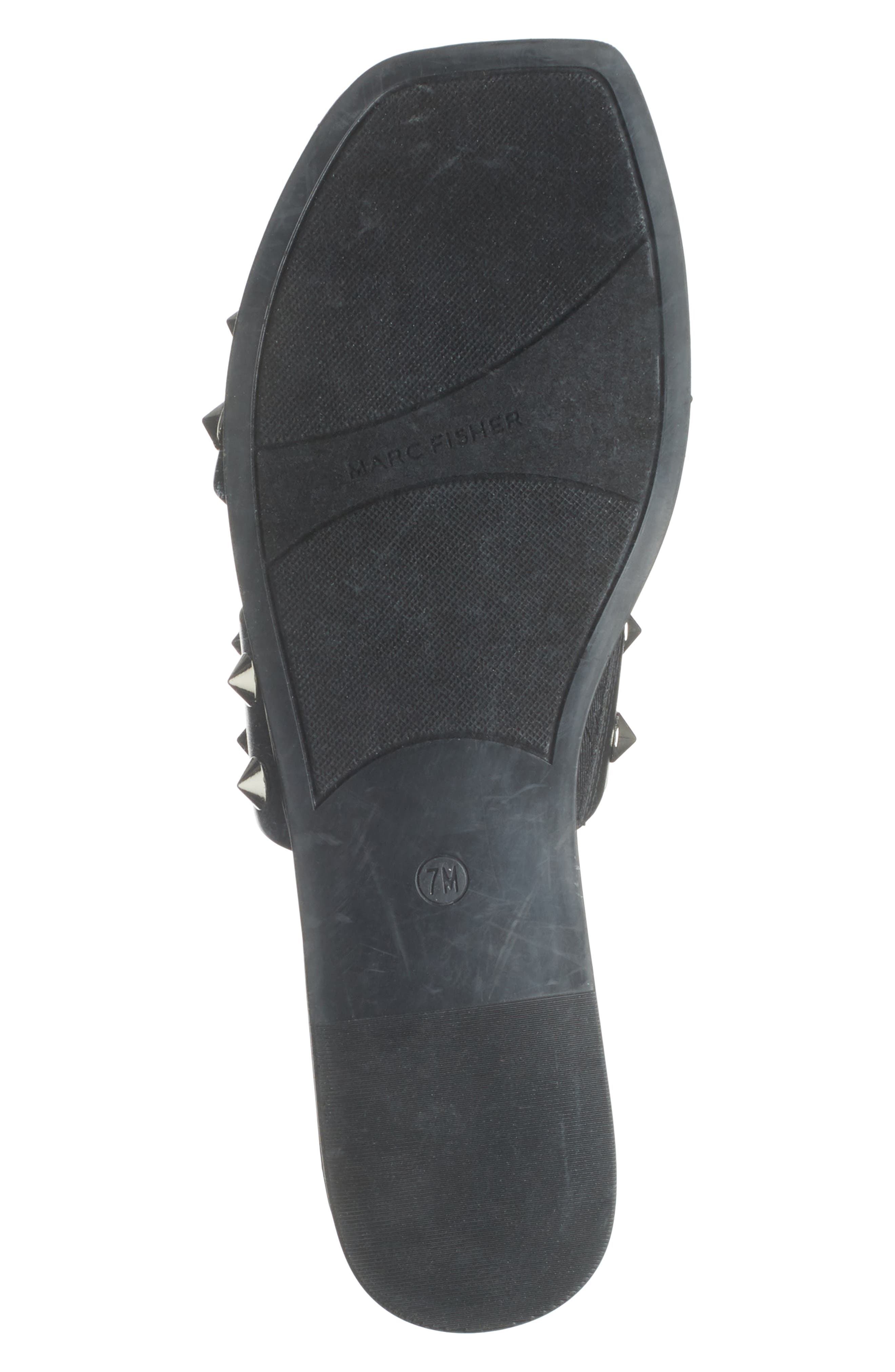 Marc Fisher Bolive Studded Flat Sandals, Alternate, color, 