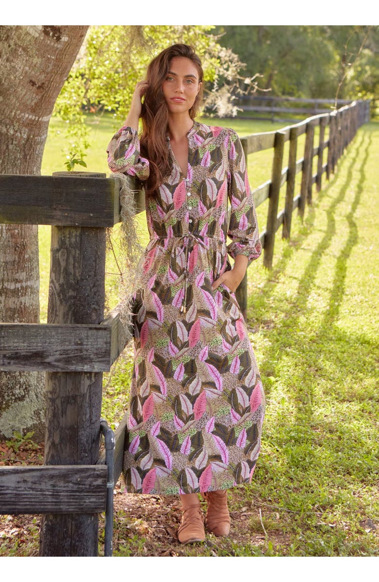 Cabana Life Button Down Maxi Dress, Alternate, color, Myers