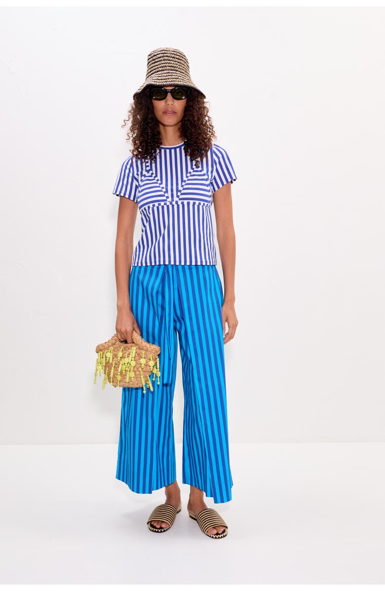 SIMONMILLER Kini Striped Tee, Alternate, color, Blue Stripe