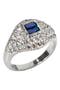 Pavé Cubic Zirconia Signet Pinky Ring