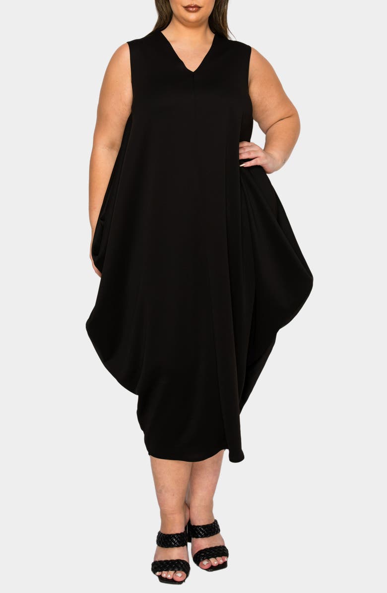 L I V D Clover Sleeveless Dress, Alternate, color, Black