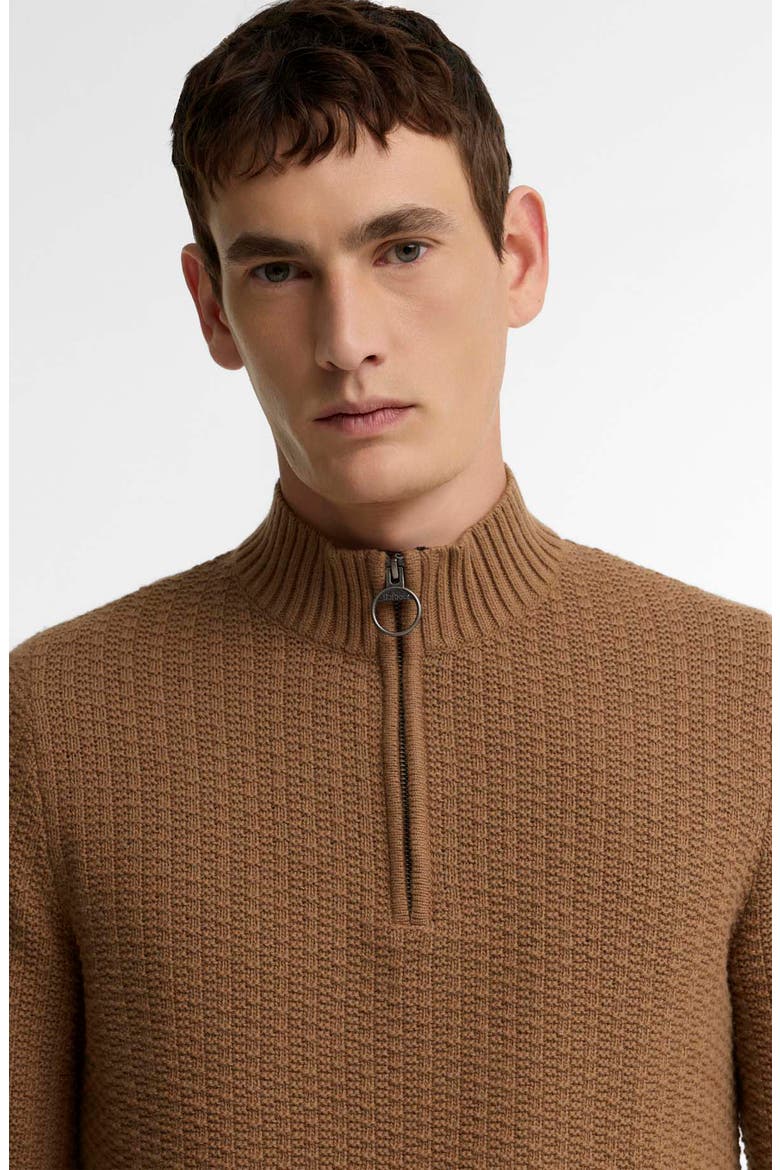 Pluckley Quarter Zip Sweater, Alternate, color, SANDSTONE