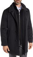 Hart Schaffner Marx MacBeth Wool Blend Car Coat with Bib