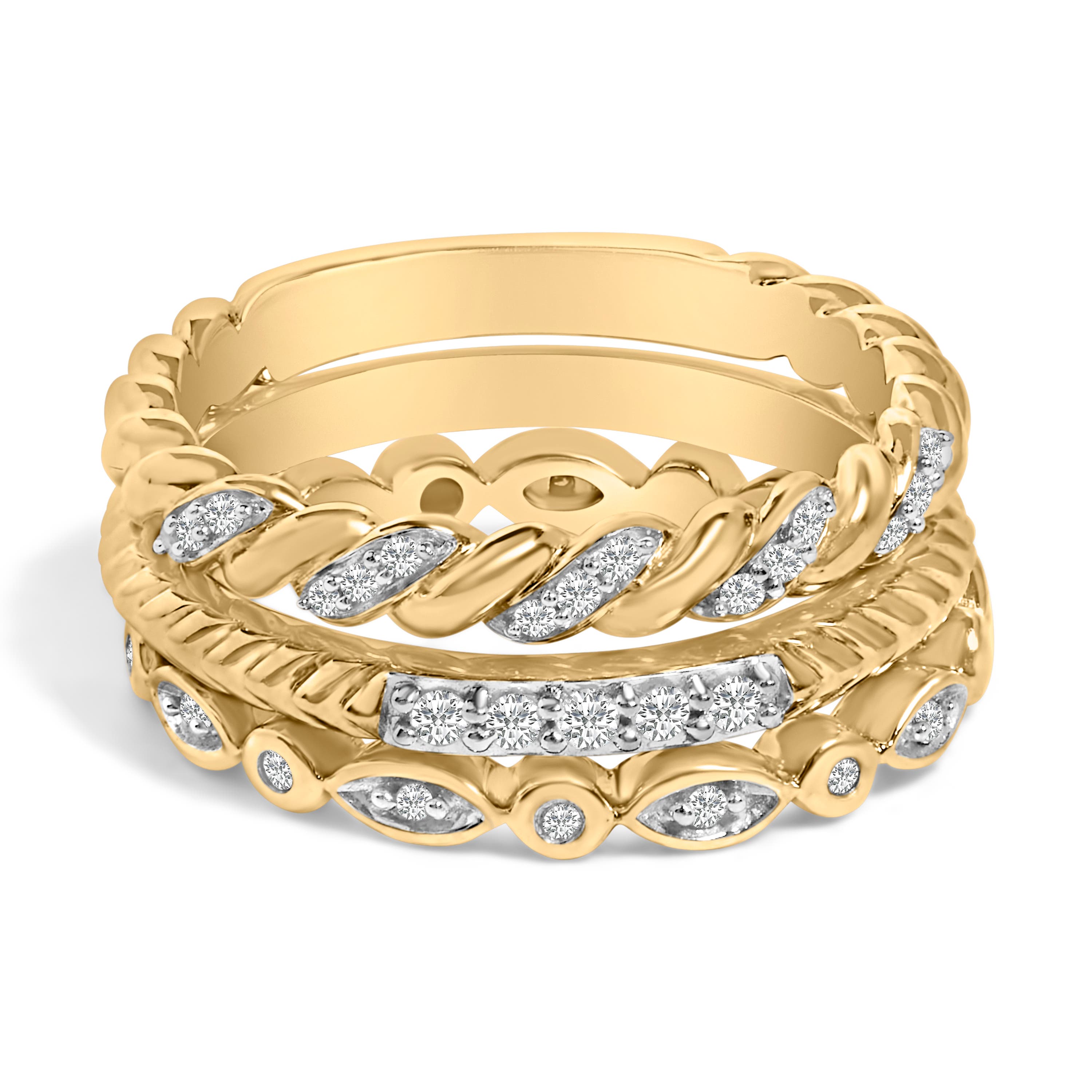 selected Yellow Gold over Silver