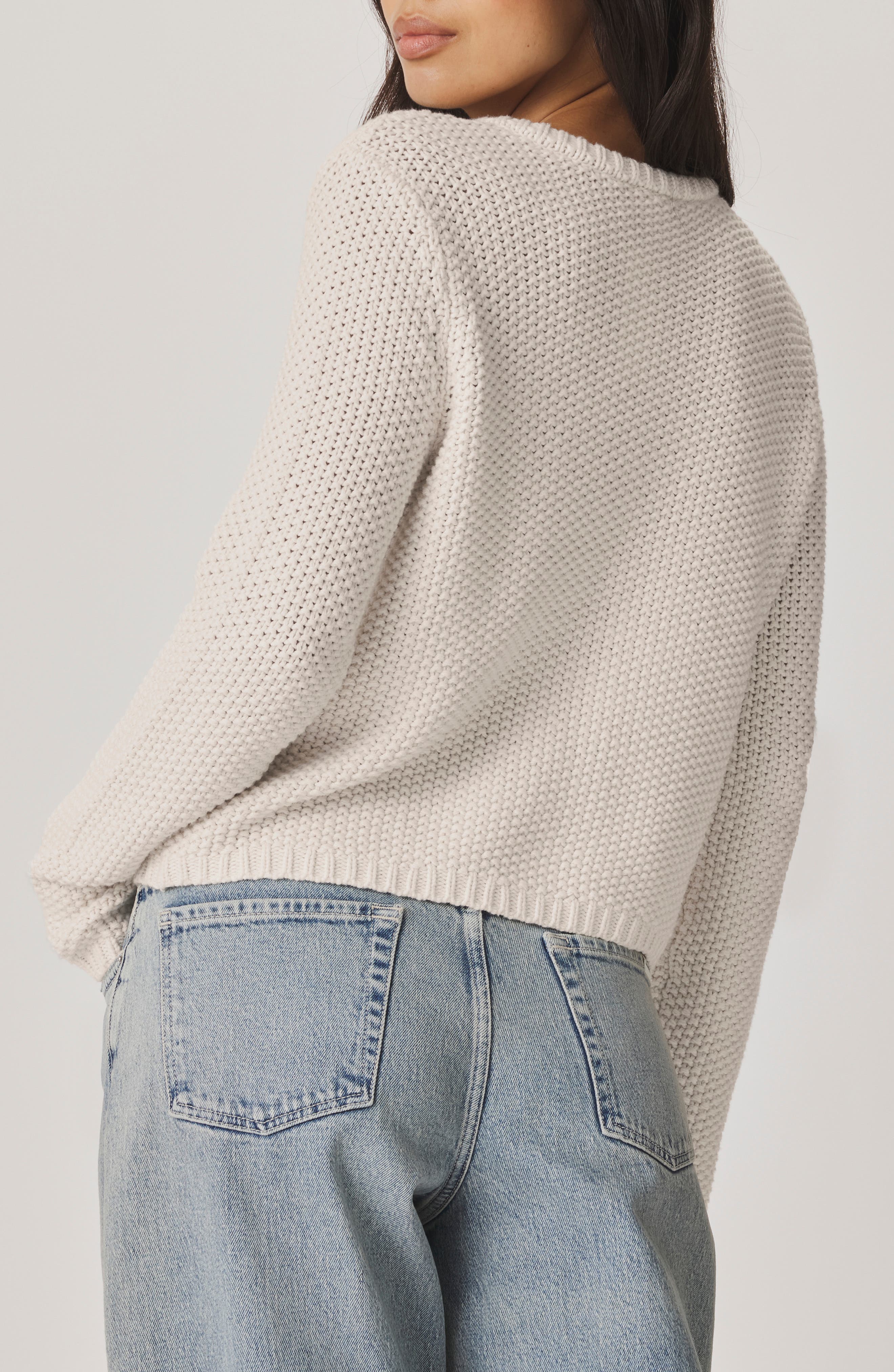 Angela Chunky Cotton Blend Cardigan - image 2
