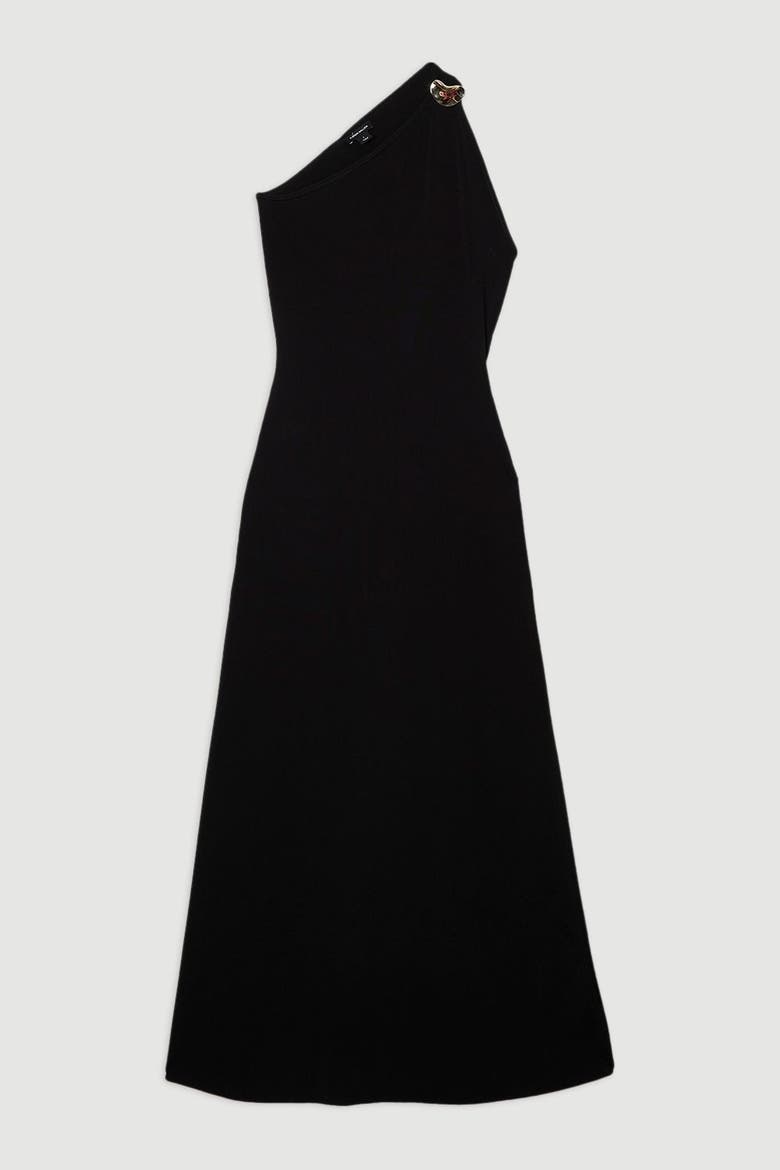 Backless Knit Dress, Alternate, color, Black